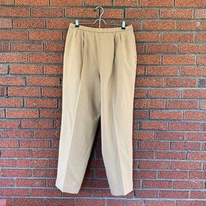 Vintage High-Rise Tan Pendleton Wool Pants